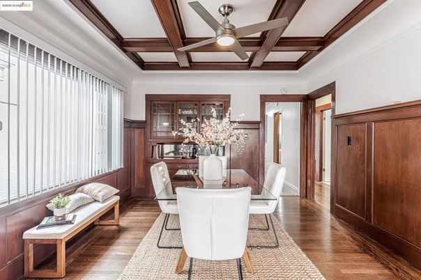 Dining room, Interior, Wooden Beams, Wood Texture Flooring