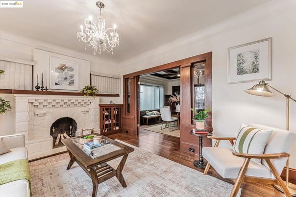 Chandelier, Fireplace, Interior, Living room, Wood Texture Flooring