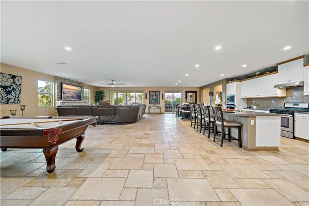 Billiard Table, Interior, Kitchen, Living room, Recessed Lighting
