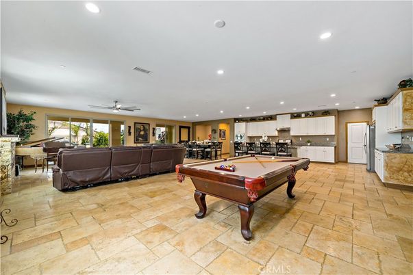 Billiard Table, Game Room, Interior, Kitchen, Living room, Recessed Lighting