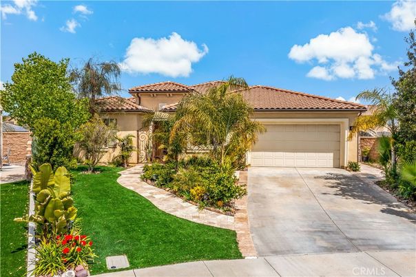 Attached, Backyard, Exterior, Facade, Mediterranean