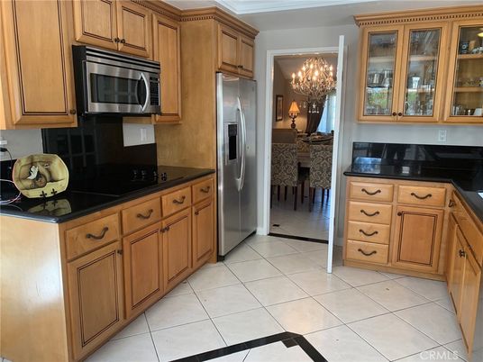 Chandelier, Interior, Kitchen, Stainless Steel Appliances