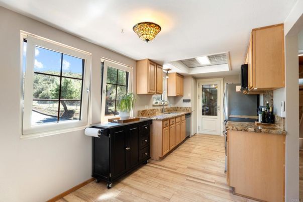 Interior, Kitchen, Wood Texture Flooring