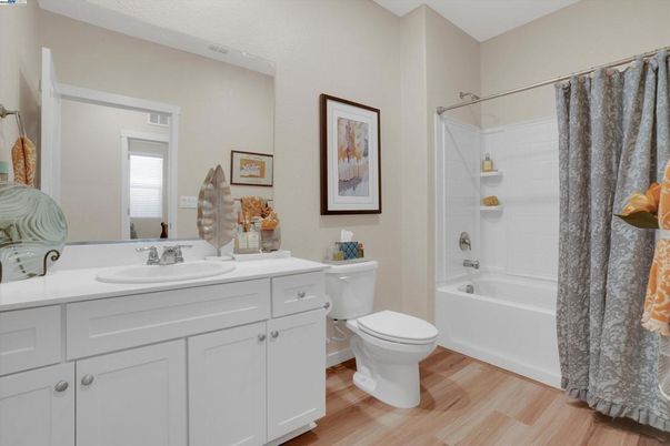 Bathroom, Interior, Wood Texture Flooring