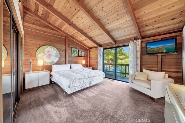 Bedroom, Interior, Wooden Beams, Wooden Ceilings, Wooden Walls