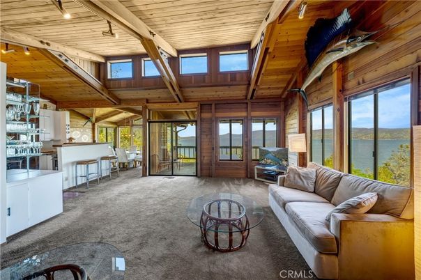 Interior, Living room, Water, Wooden Beams, Wooden Ceilings, Wooden Walls