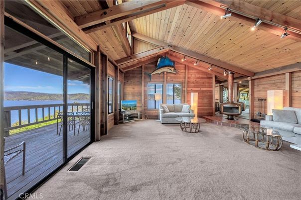 Interior, Living room, Water, Wooden Beams, Wooden Ceilings, Wooden Walls