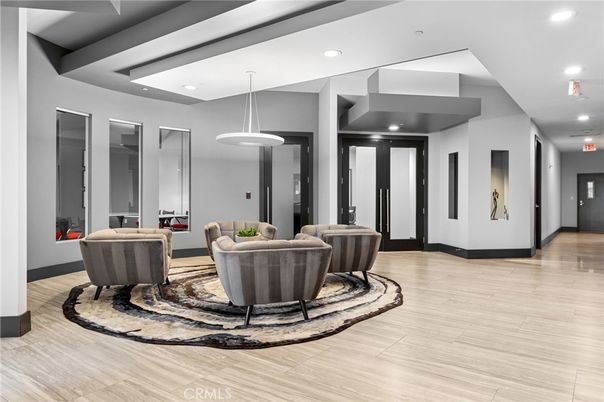 Interior, Living room, Pendant Lights, Recessed Lighting, Wood Texture Flooring