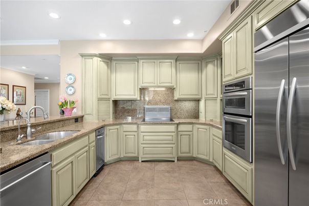 Interior, Kitchen, Recessed Lighting, Stainless Steel Appliances