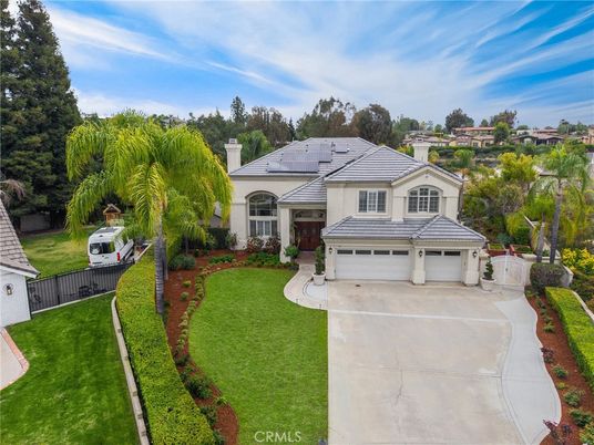 Attached, Backyard, Exterior, Facade, Solar Panels, Mediterranean