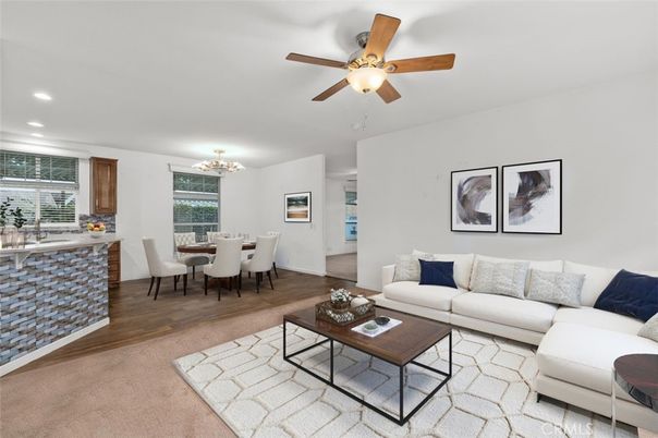 Chandelier, Dining room, Interior, Living room, Recessed Lighting, Wood Texture Flooring