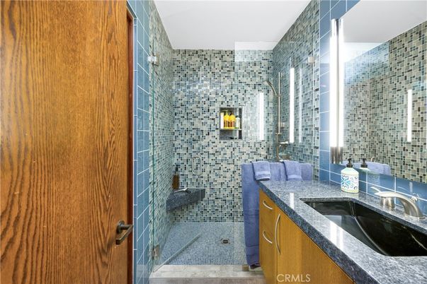 Bathroom, Dual Sink Vanities, Glass Shower, Interior