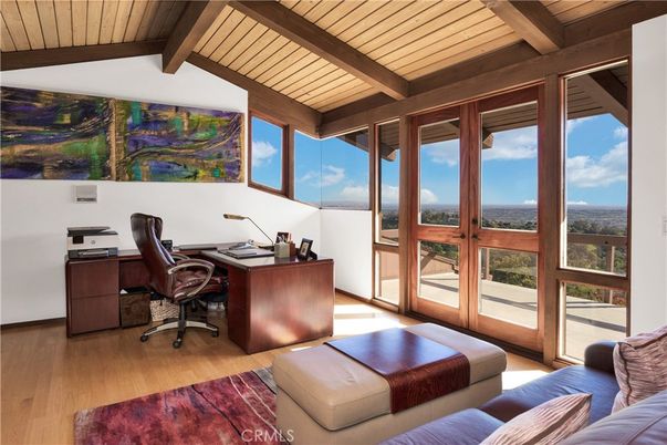 Bedroom, Home Office, Interior, Wooden Beams, Wooden Ceilings, Wood Texture Flooring