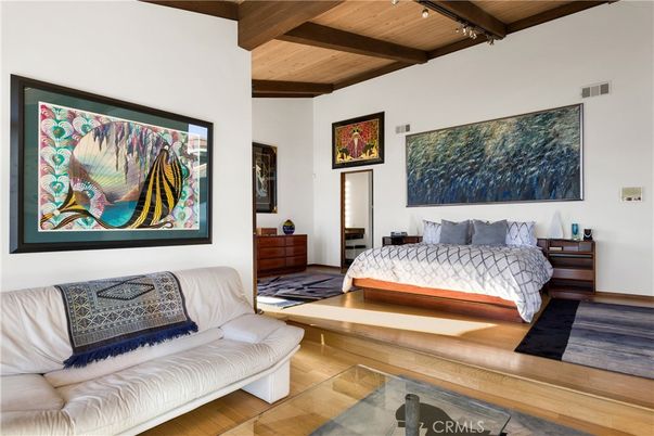 Bedroom, Interior, Wooden Beams, Wooden Ceilings, Wood Texture Flooring