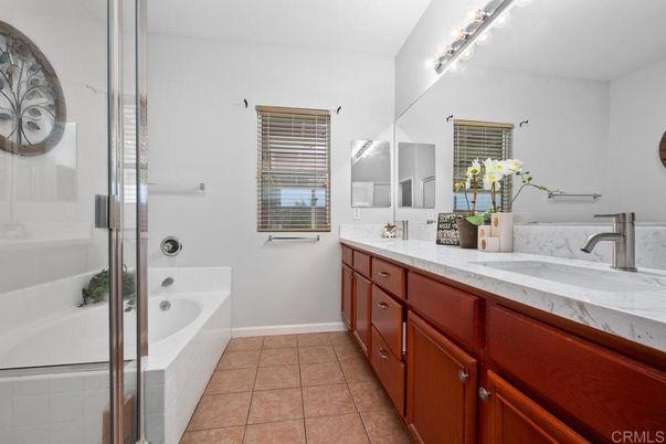 Bathroom, Dual Sink Vanities, Glass Shower, Interior