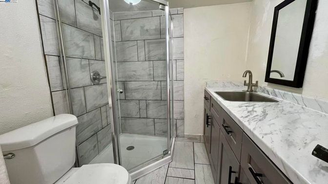 Bathroom, Glass Shower, Interior, Marble Walls