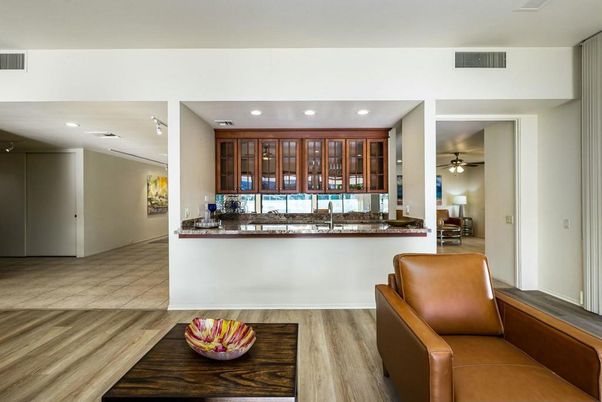 Interior, Recessed Lighting, Wood Texture Flooring