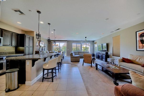 Interior, Kitchen, Living room, Pendant Lights, Recessed Lighting
