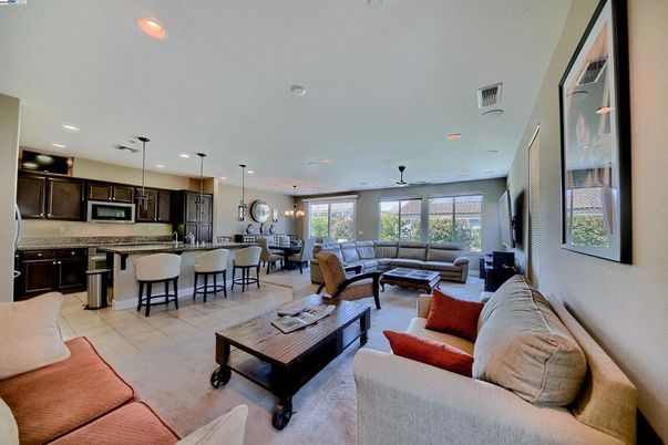 Dining room, Interior, Kitchen, Living room, Pendant Lights, Recessed Lighting