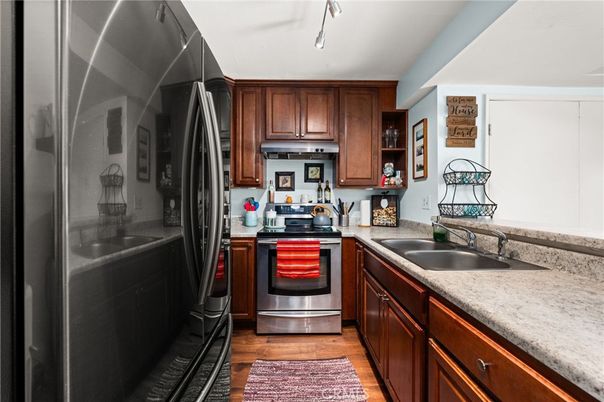 Interior, Kitchen, Wood Texture Flooring