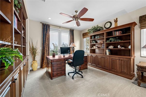 Home Office, Interior, Recessed Lighting