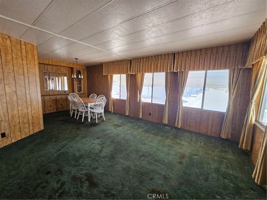 Chandelier, Dining room, Empty room, Interior, Wooden Walls