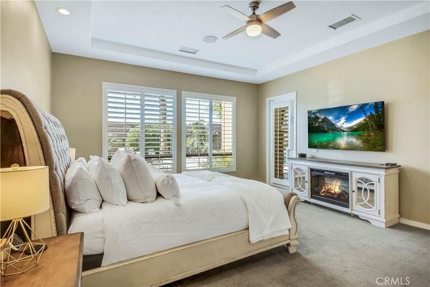 Bedroom, Fireplace, Interior, Recessed Lighting