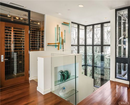 Interior, Recessed Lighting, Wine Storage, Wood Texture Flooring