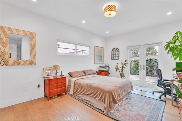Bedroom, Home Office, Interior, Recessed Lighting, Wood Texture Flooring