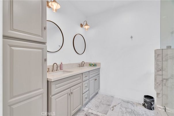 Bathroom, Dual Sink Vanities, Interior, Marble