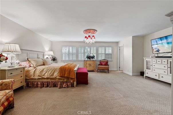 Bedroom, Chandelier, Interior