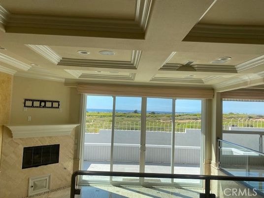 Fireplace, Interior, Recessed Lighting, Wood Texture Flooring