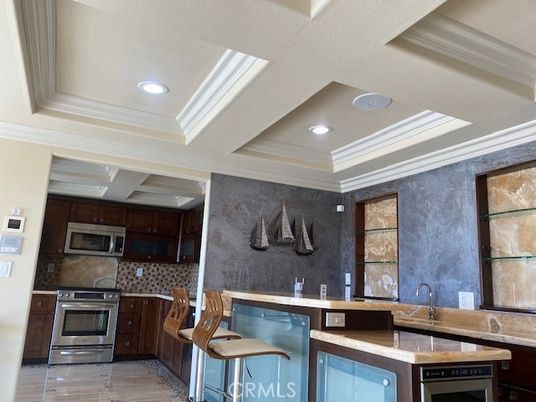 Interior, Kitchen, Recessed Lighting, Stainless Steel Appliances
