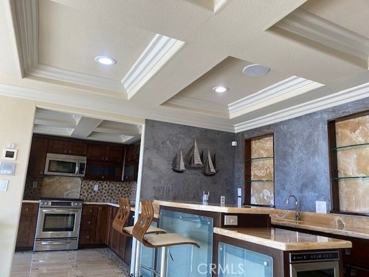 Interior, Kitchen, Recessed Lighting, Stainless Steel Appliances