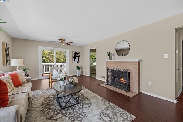 Fireplace, Interior, Living room, Wood Texture Flooring
