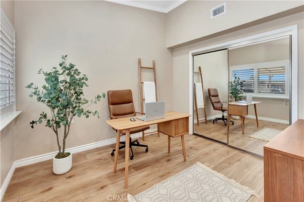 Home Office, Interior, Wood Texture Flooring