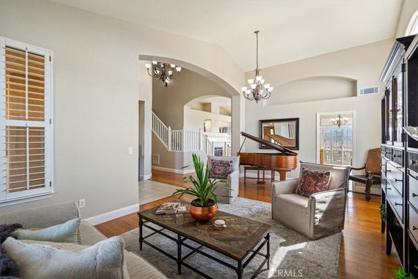Chandelier, Interior, Living room, Piano, Wood Texture Flooring