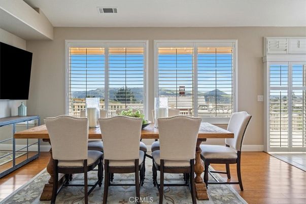 Dining room, Interior, Wood Texture Flooring