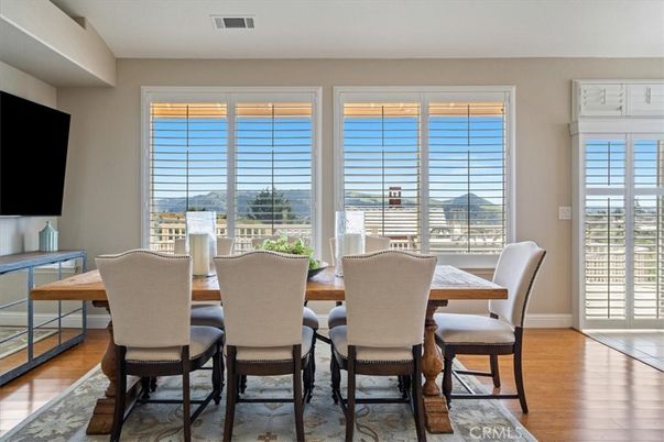 Dining room, Interior, Wood Texture Flooring