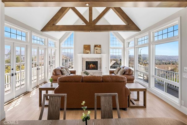 Fireplace, Interior, Living room, Wooden Beams, Wood Texture Flooring