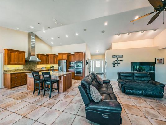 Interior, Kitchen, Living room, Recessed Lighting, Stainless Steel Appliances