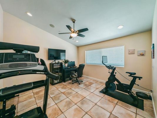 Fitness Equipment, Home Office, Interior, Recessed Lighting