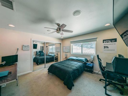 Bedroom, Home Office, Interior, Recessed Lighting