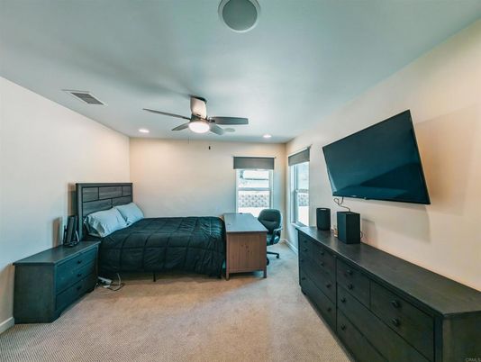 Bedroom, Interior, Recessed Lighting