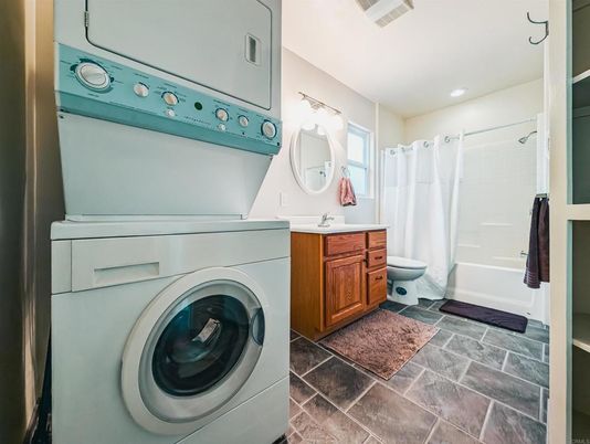 Bathroom, Interior, Recessed Lighting, Utility Closets, Washer