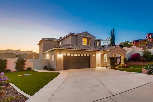 Attached, Backyard, Exterior, Facade, Mediterranean