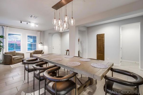 Dining room, Interior, Pendant Lights