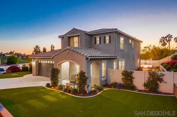 Attached, Backyard, Exterior, Facade, Mediterranean