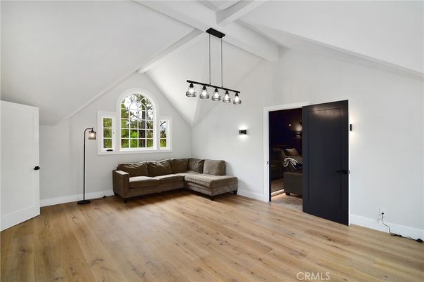 Interior, Living room, Pendant Lights, Wood Texture Flooring