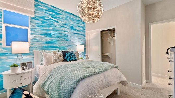 Bedroom, Interior, Pendant Lights